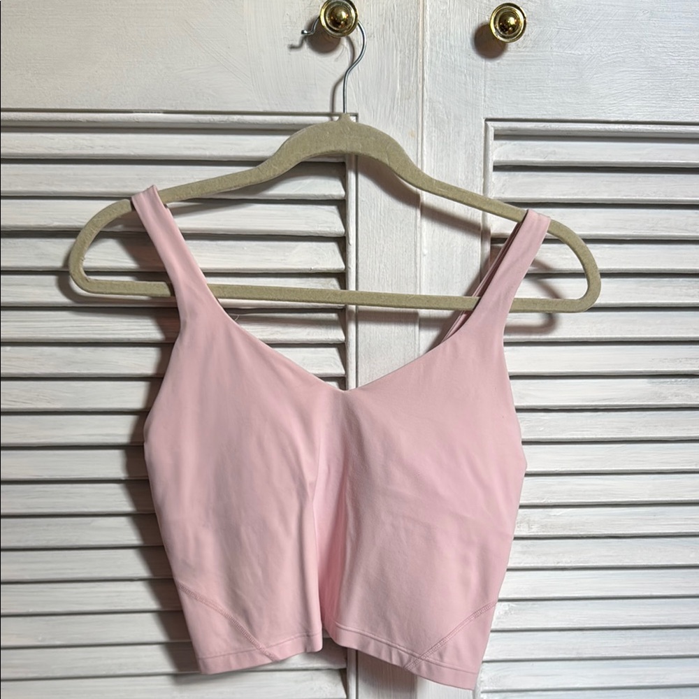 Pink Sleeveless Crop Top